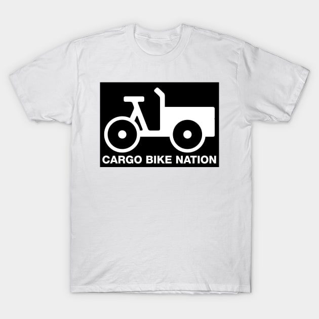 Cargo Bike Nation - Three-wheeler T-Shirt by coolville